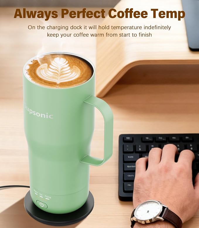 Supsonic Heated Coffee Mug, 20oz Electric Temperature Control Cup | Keeps