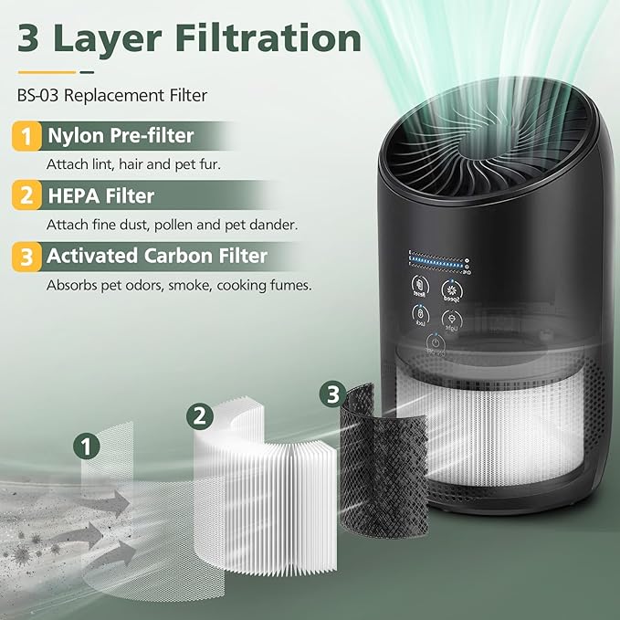 BS-03 HEPA Replacement Filter Compatible