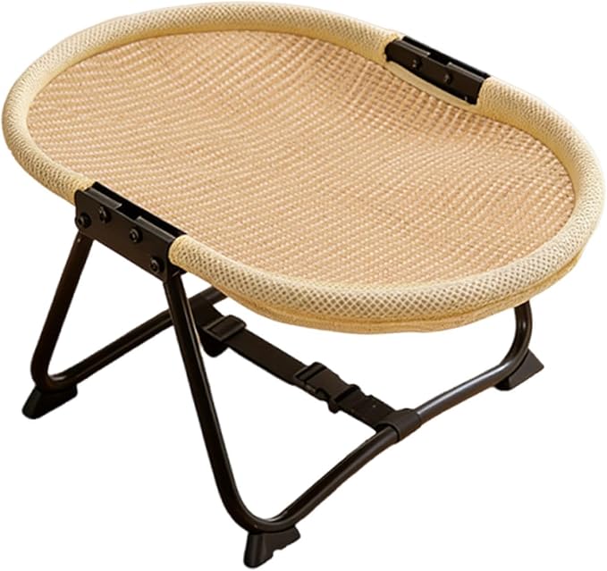 Elevated Pet Bed Furniture Lightweight Portable Gifts up Multifunctional Foldable Outdoor Accessory Pet Supplies, Hemps