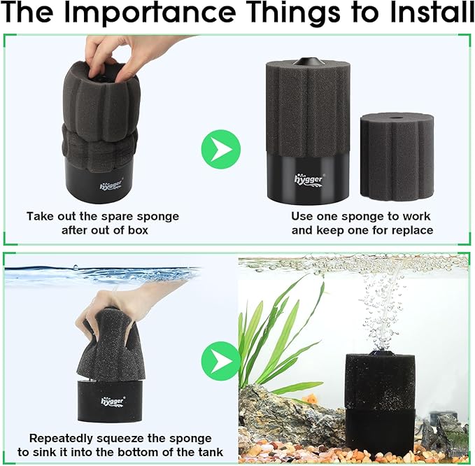 hygger Aquarium Sponge Filter 55-125 Gallon Fish Tank Filter