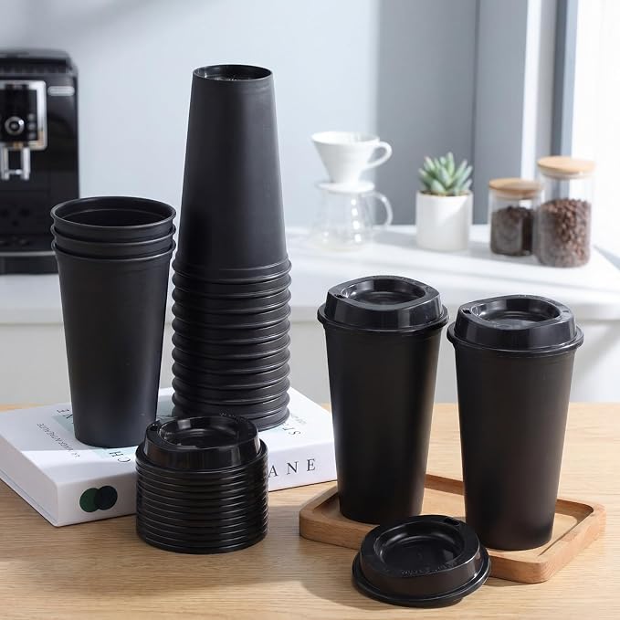 Honeydak 66 Pack 16 oz Reusable Coffee Cups