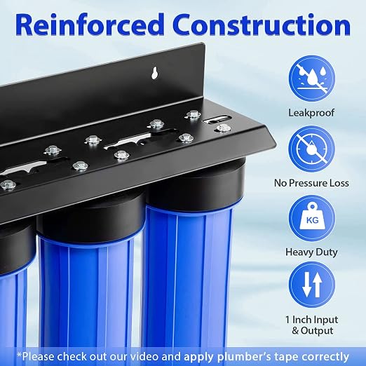 iSpring Anti-Scale Whole House Water Filter System w/Sediment, Polyphosphate