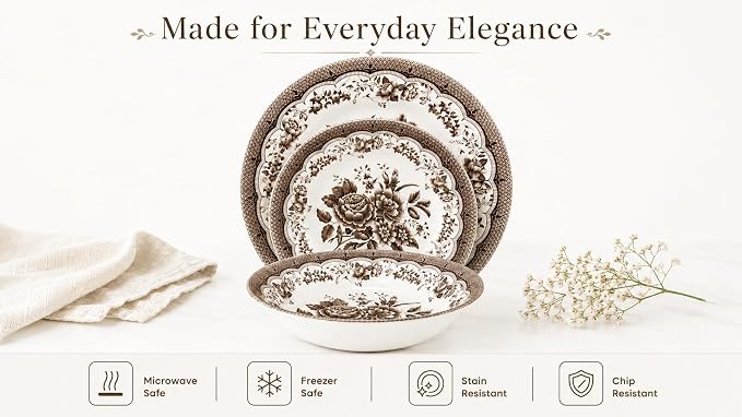 12-Piece Porcelain Dinnerware Set