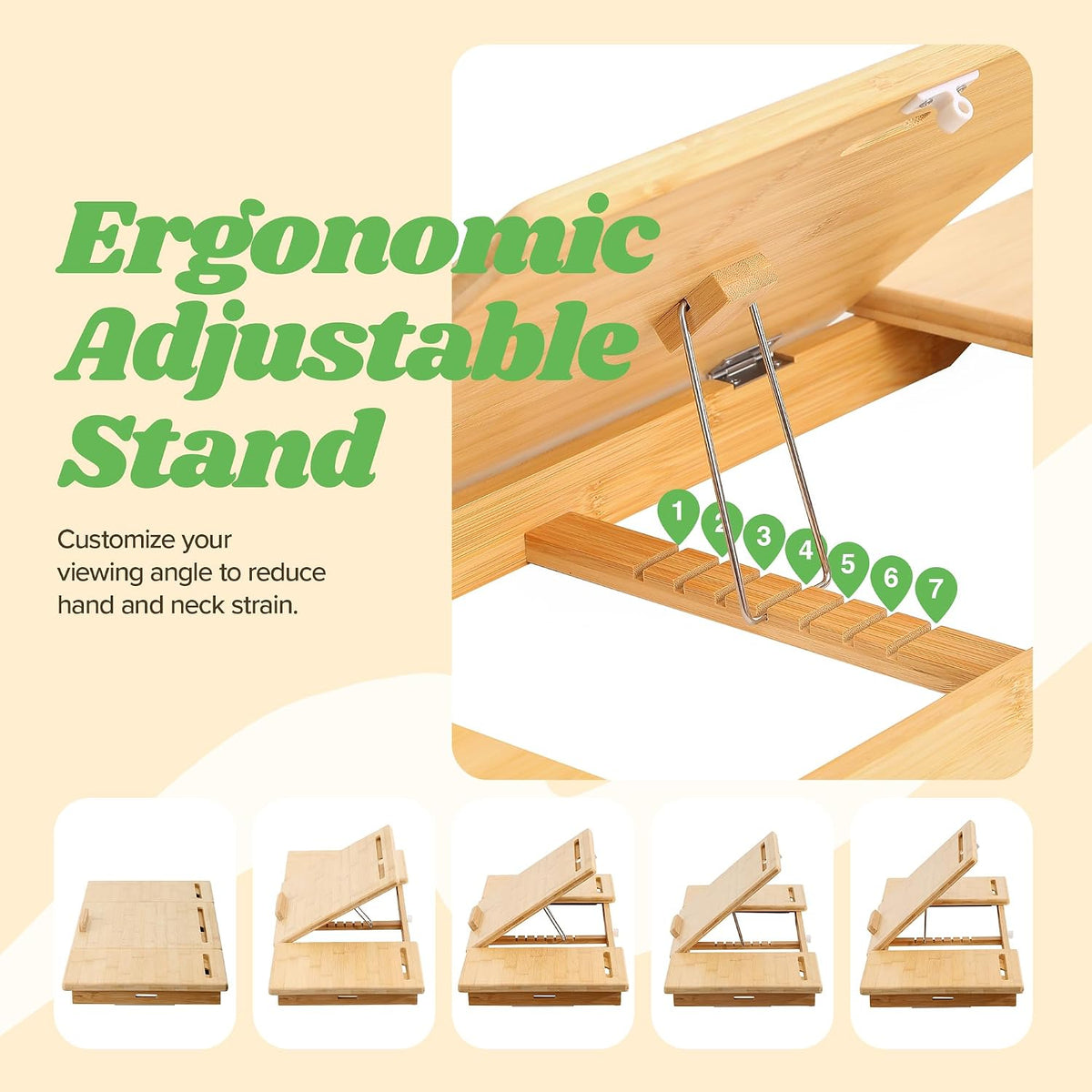 Houseables Laptop Desk and Workstation Accessories, Laptop Stand, Ergonomic Computer Riser, Treadmill Desk Attachment, Adjustable Desktop Workspace, Home and Office Organization