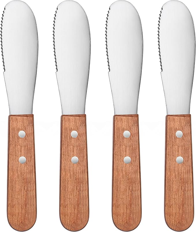 New Star Foodservice 43006 Wood Handle Butter Spreader