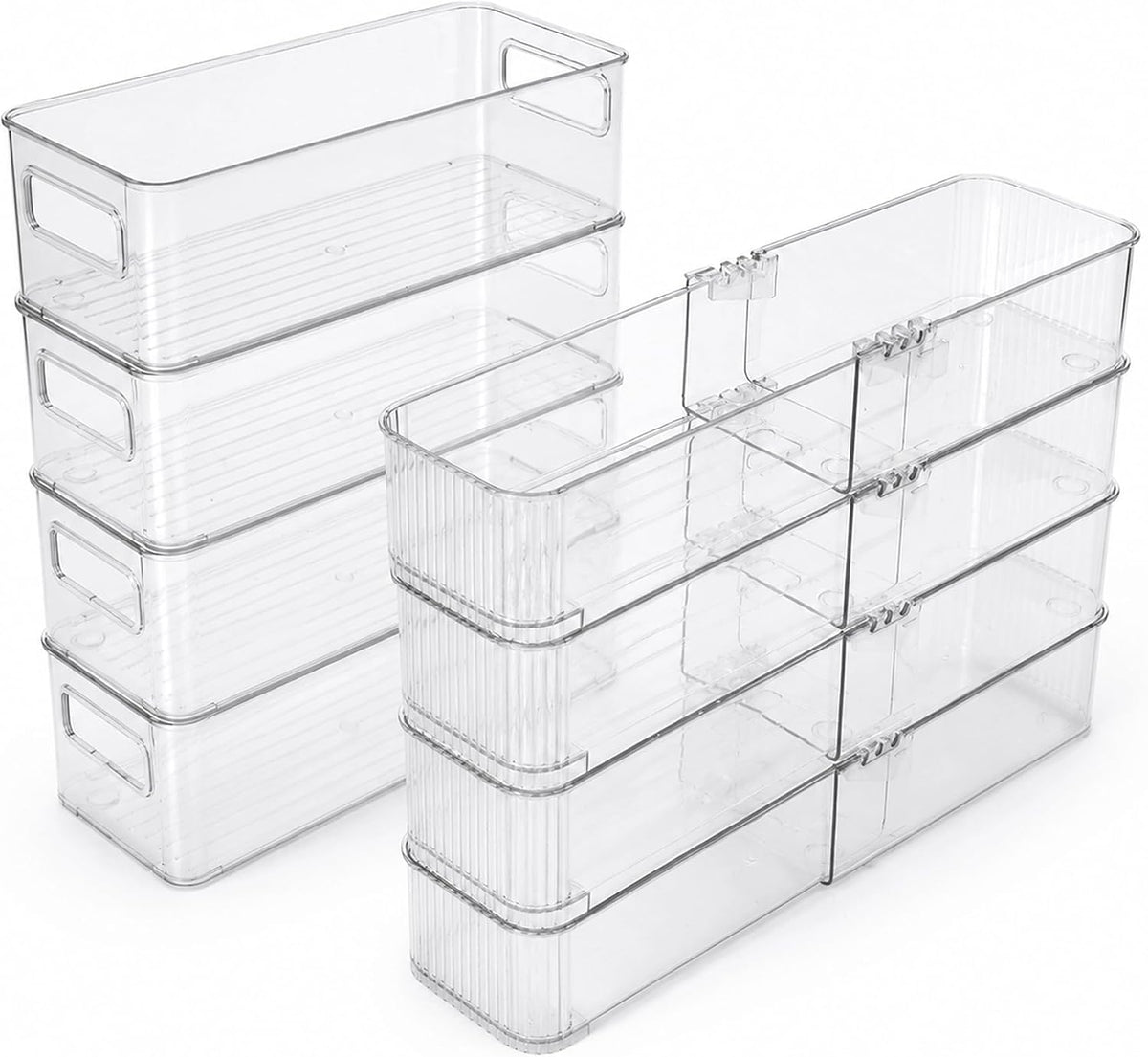 Kitchen plastic drawer organizer