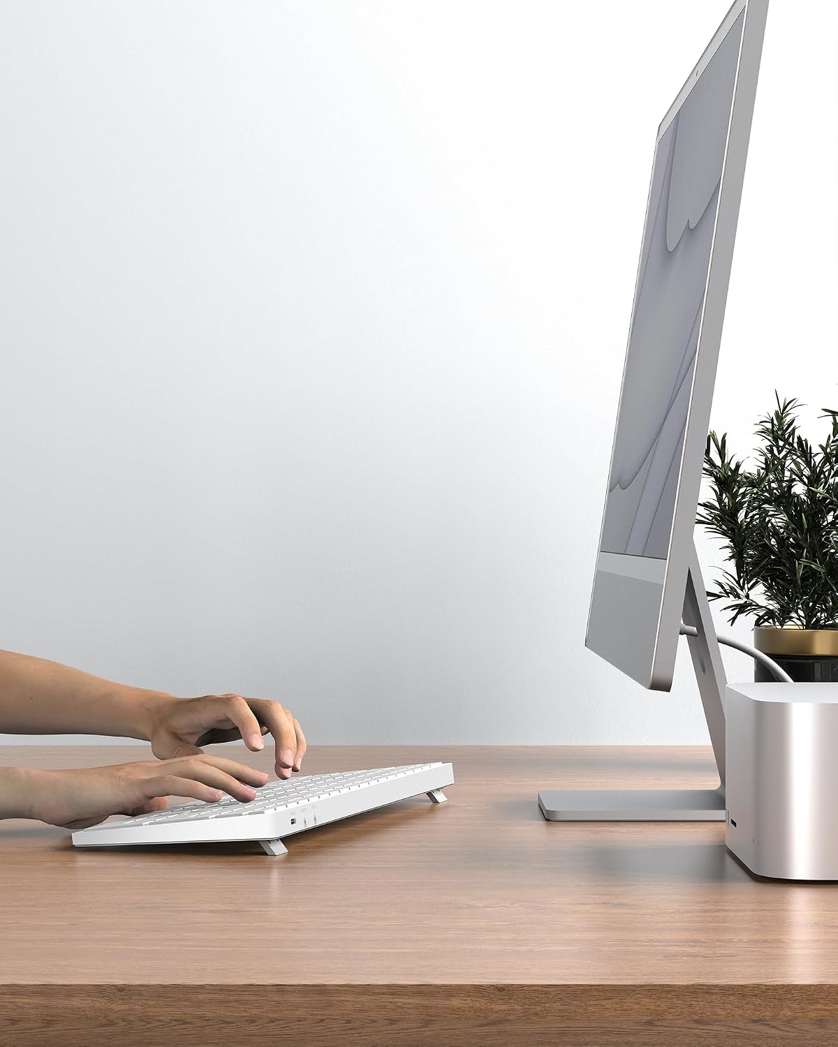Yivandi Compact Wireless Keyboard for macOS Devices with Numeric Keypad