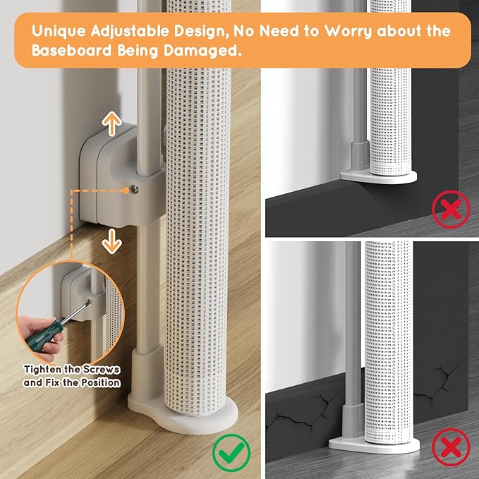 Retractable Baby Gate for Stairs, 55" Wide Mesh Pet Gate, Automatic Tension, One-Hand Operation, 38" Tall Baby Gates for Doorways, Hallways, Deck, Indoor Outdoor, Safe, Easy to Fit, White