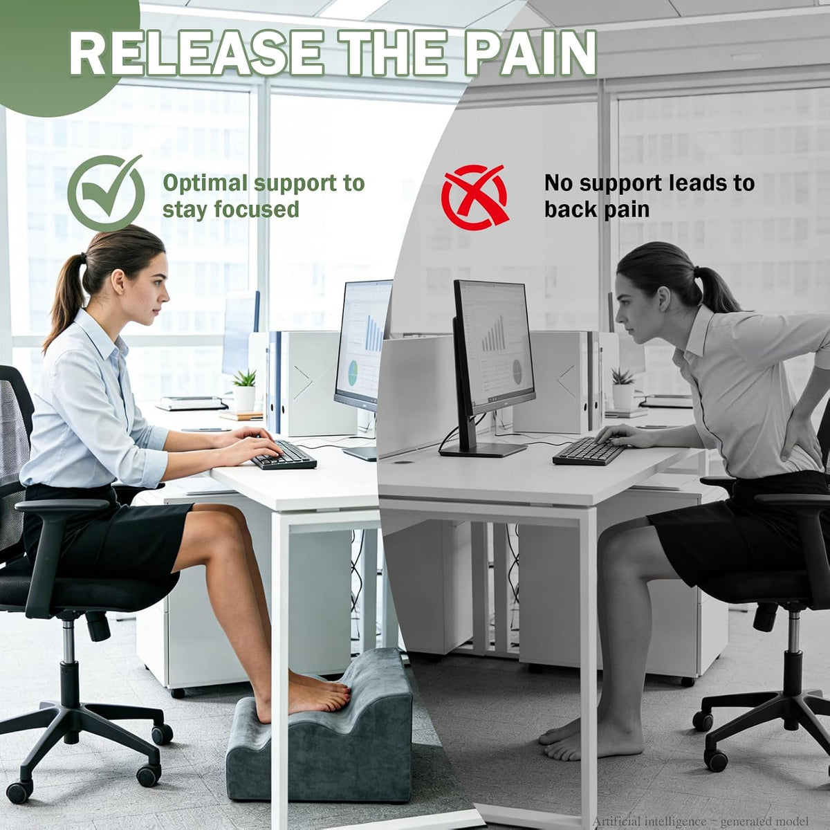 Foot Rest for Under Desk – 3-Layer Multi-Functional Foot Stool