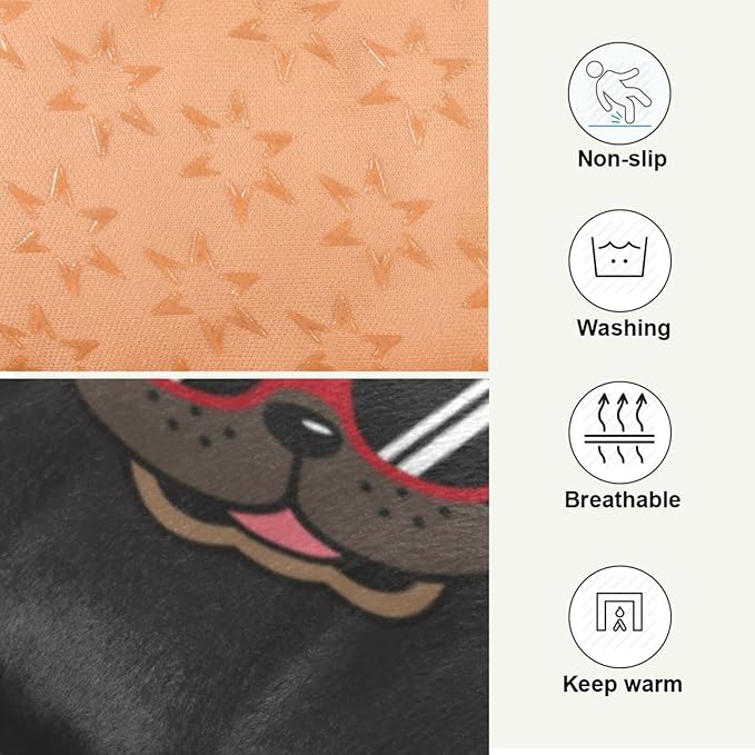 Pet Bed Funny French Bulldog Dog Bed Mat Absorbing Non Slip Pad Pet Sleeping Mat for Small, Medium, and Large Dogs Puppy Cat 36 in x 24 in