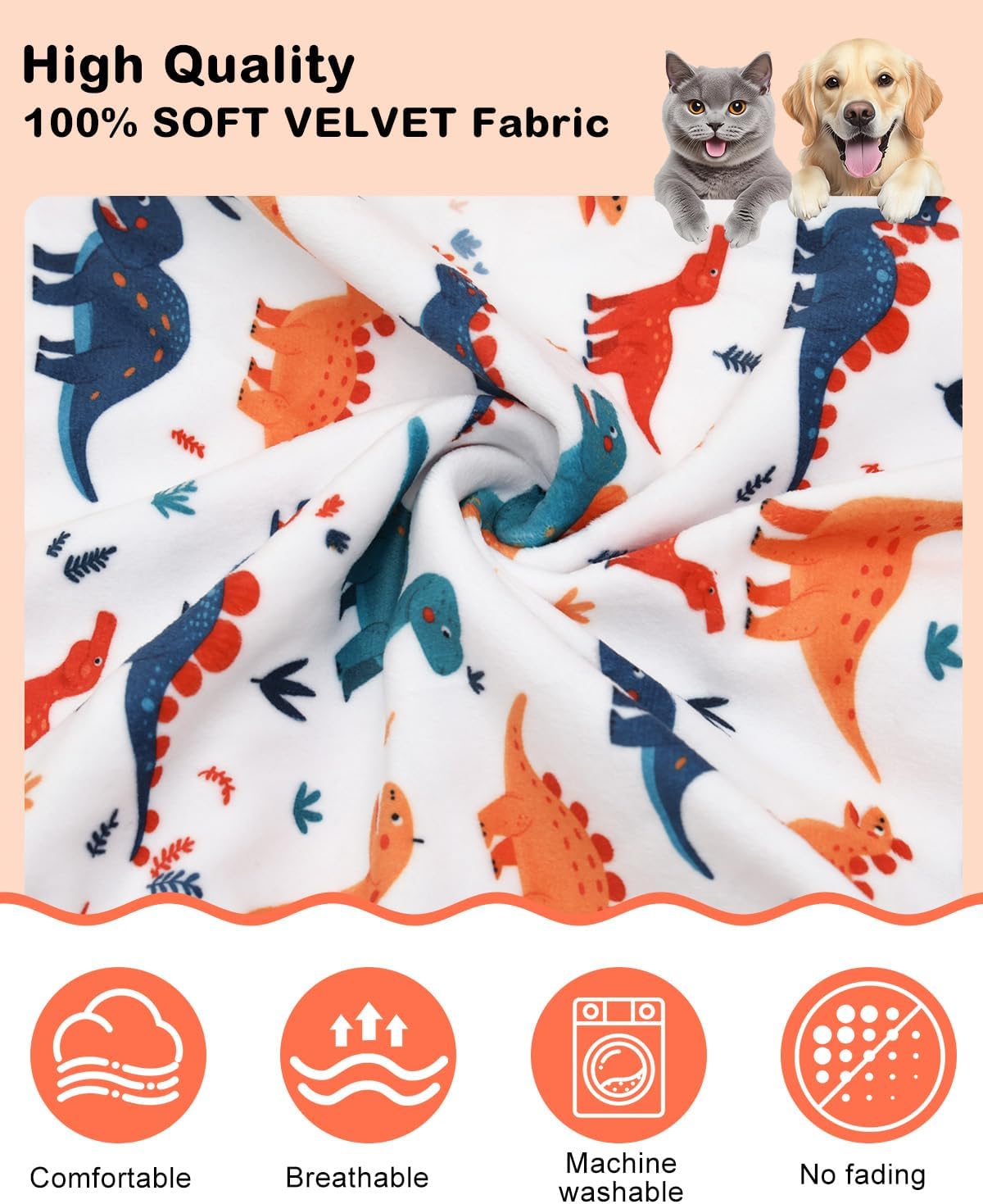 CuteBone Dinosaur Costume Dog Pajamas, Stretchy Spandex Crystal Velvet Sleepwear Coat for Small Dogs, Soft & Warm Pet Outfit Clothes for Cold Weather, Cozy Pullover Design COSP02-3XL