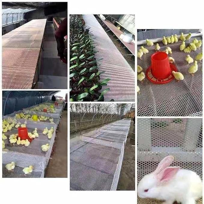 Plastic Wire Mesh Fence, Fencing Chicken Wire Fence with 1.8cm/0.7in Mesh Holes, for Pet Fencing Garden Balcony Grass Protection Farm Crafts(Size:Mesh 0.7in-3.3ft Wx33ft L,Color:Black)