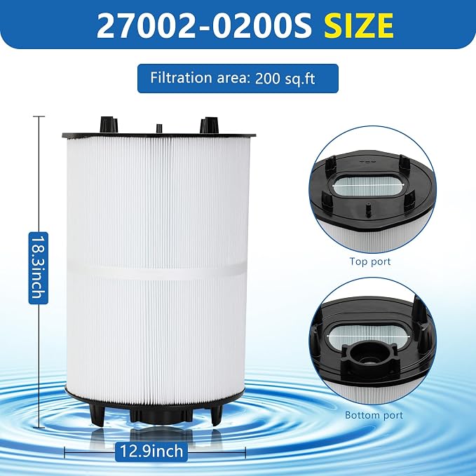 27002-0200S Pool Filter Cartridges Compatible