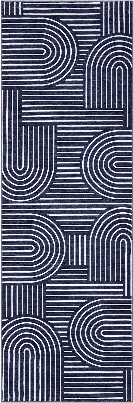 ROYHOME Modern Rug 2x6 Runners for Hallways, Abstract Kitchen Runner Rugs Non
