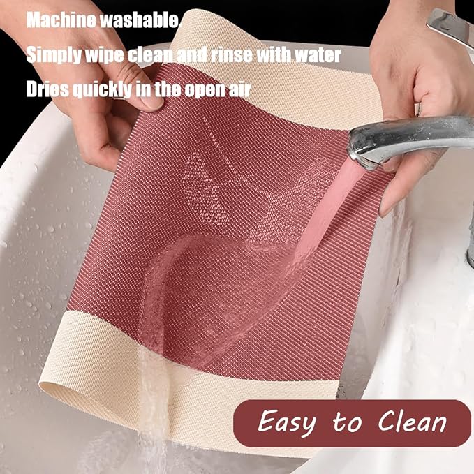 PIGCHCY Ginkgo Placemats Set of 4, Non-Slip Placemats Easy to Wipe Clean