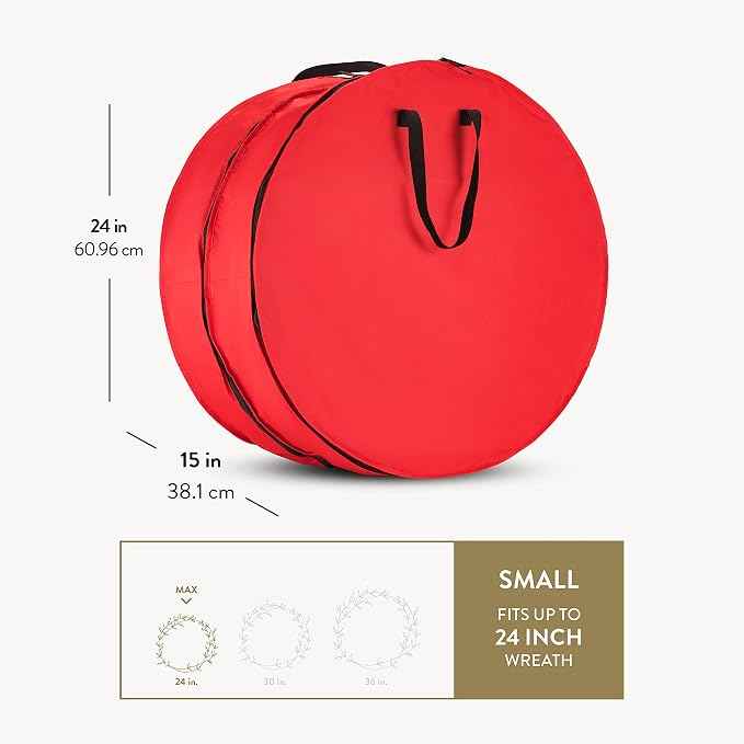 ZOBER Christmas Wreath Storage Container 24 Inch