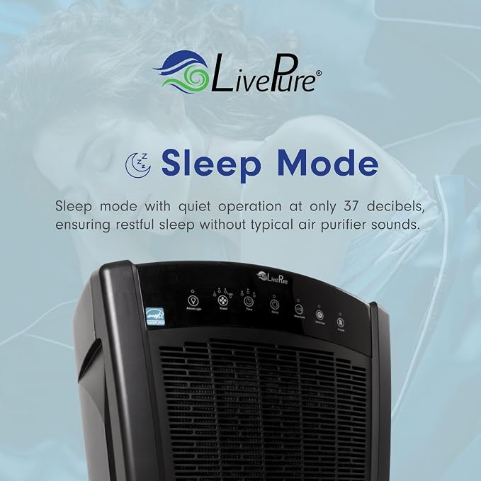 LivePure Bali Series Multi-Room Whole House Large Console Air Purifier