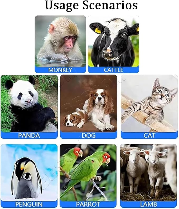Pet Chip Reader,Pet Microchip Scanner Reader,134.2KHz RFID,20000 Data Storage,30s Auto Power Off,ISO11784/85, for Dog Cat Pig Livestock Identification