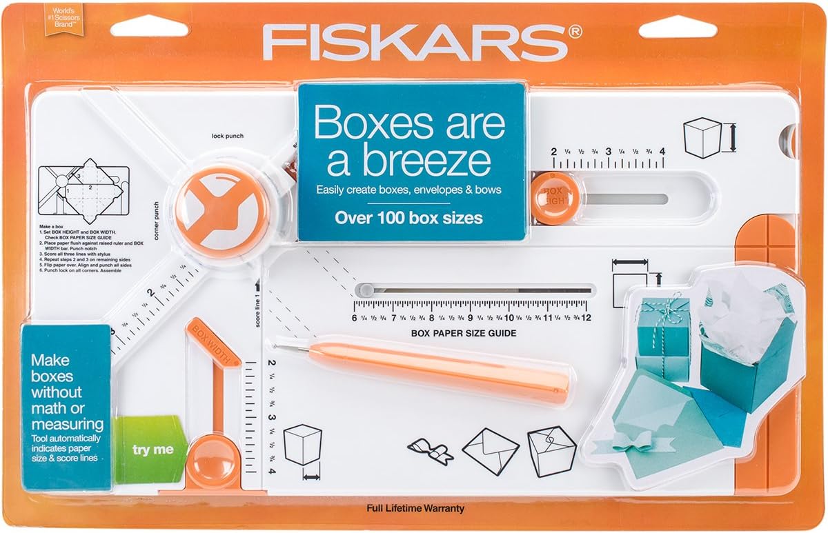 Fiskars Gifting Board, Gift Box Making Kit, Arts and Crafts Tool