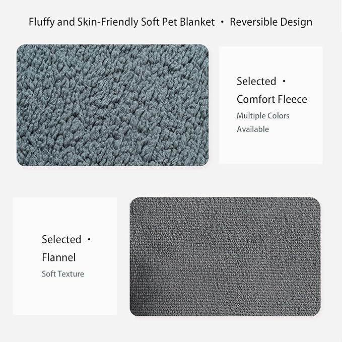 Waterproof Pet Blanket, Lovers Blanket Reversible Plush Sherpa Fleece Furniture Protector for Sofa, Bed & Couch, Liquid & Pee Proof Dog Blanket Cover for Dogs Cats Lovers Couples (Beige, XXL(79"x79"))