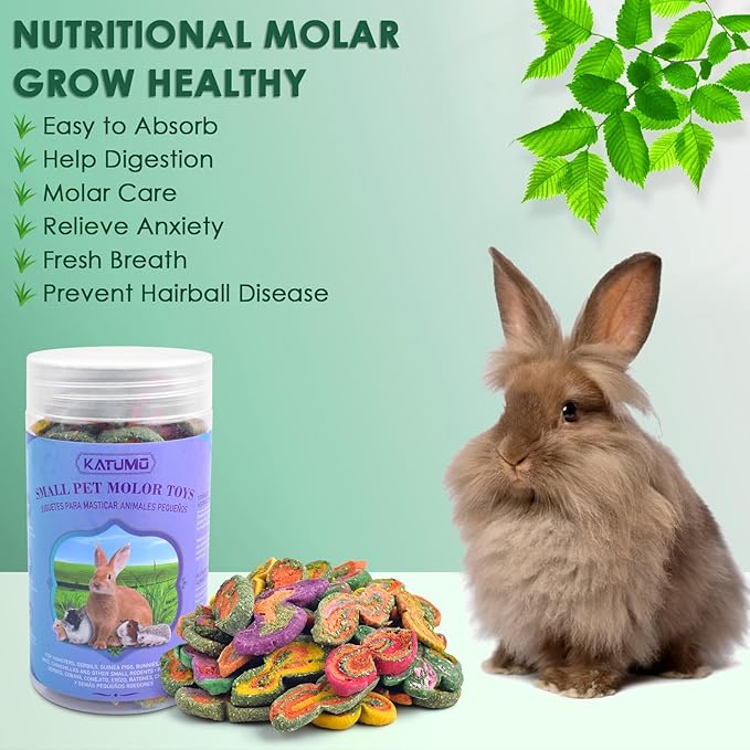 KATUMO Rabbit Chew Treats - 450g Mixed Natural Timothy Hay Pumpkin Carrot Beet Chew Toys for Rabbit Guinea Pig Hamster Bunny Chinchilla Gerbil Small Rodent Pets