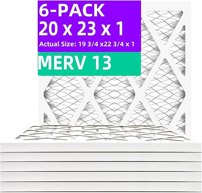 20x23x1 MERV 13 Pleated Air Filter MPR 1900 & FPR 10, Furnace Air Filters