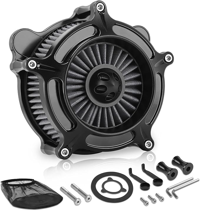 High Flow Air Cleaner Intake Filter System Kit Air Filters Cover