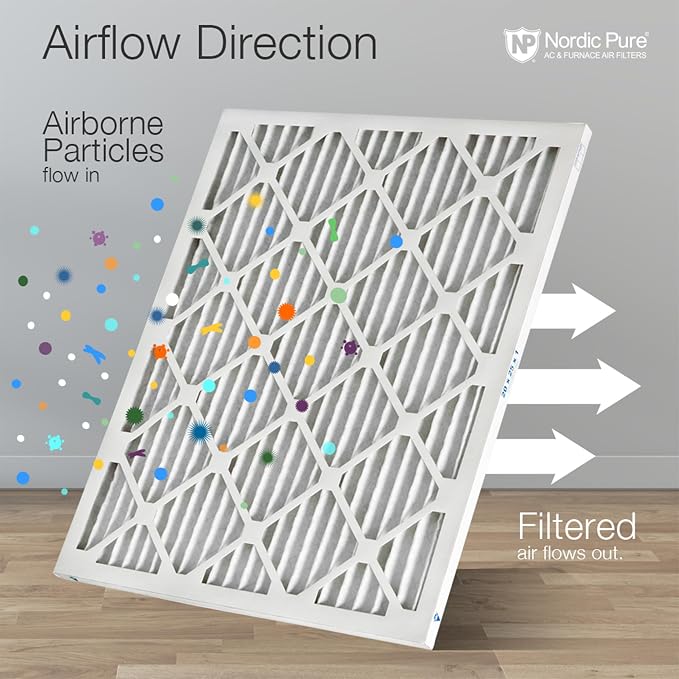 Nordic Pure 14x30x1 Pleated MERV 10 Air Filters 3 Pack