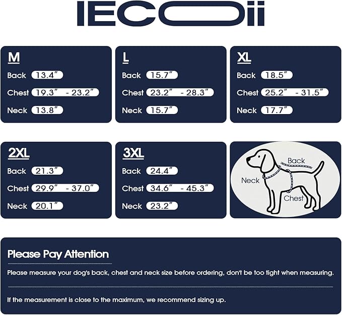 IECOii Cooling Vest for Dogs for Hot Weather, Reflective Adjustable Dog Shirt with Leash Ring, Lightweight Pet Outdoor Cooling Harness for Walking, Hiking, Beach, Turquoise, Size XL