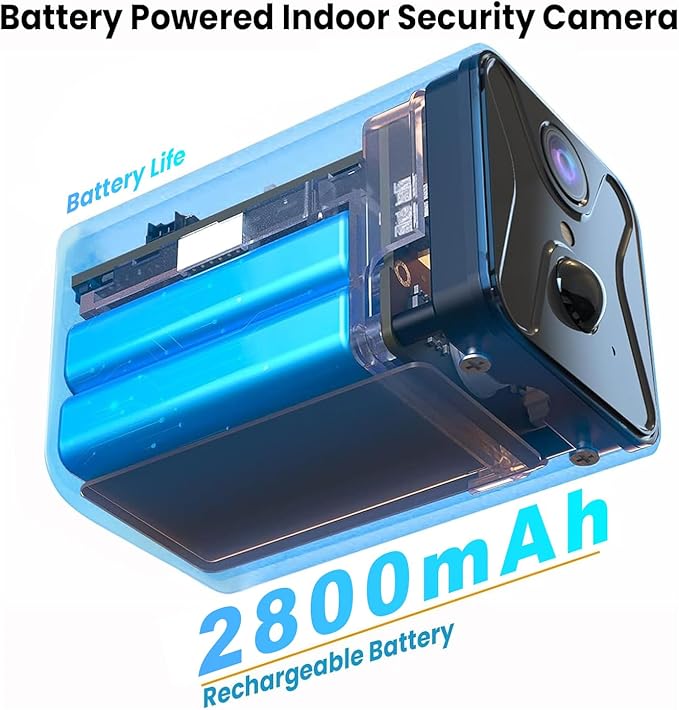 javiscam Mini Spy Camera 2026 Upgraded 4K Mini Hidden Camera,WiFi Cam with Night Vision,Remote Viewing,2800mAh Long Battery Life, Motion Detection,SD/Cloud,Security Camera for Baby and Pets