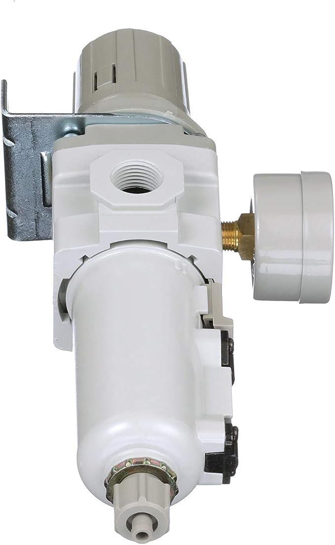 PneumaticPlus SAW300-N03BG-MEP Compressed Air Filter Regulator Piggyback Combo