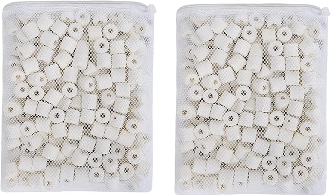 ALEGI Aquarium Premier Bulk Bio Ceramic Rings Filter Media