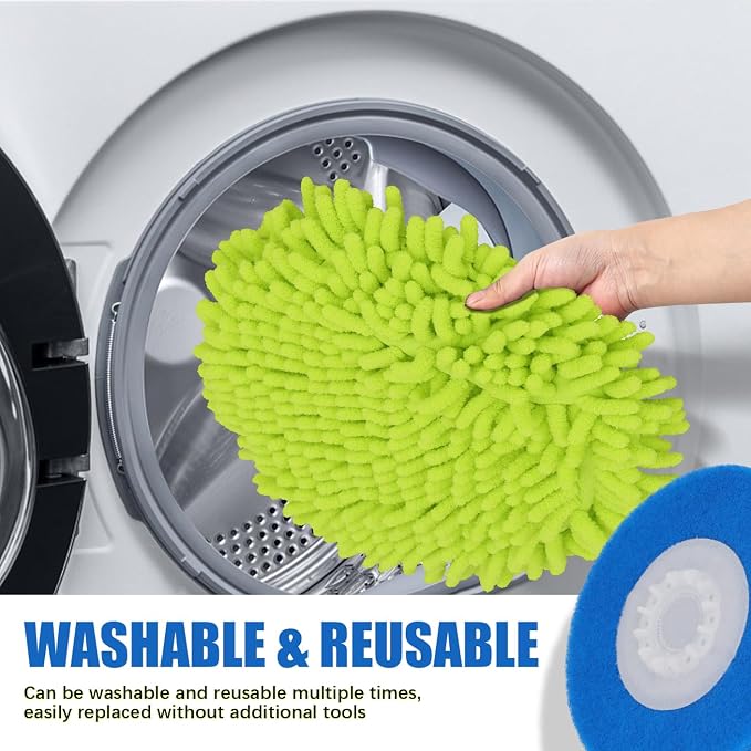 Magic Sponge Eraser Pads and Microfiber Chenilles Pads