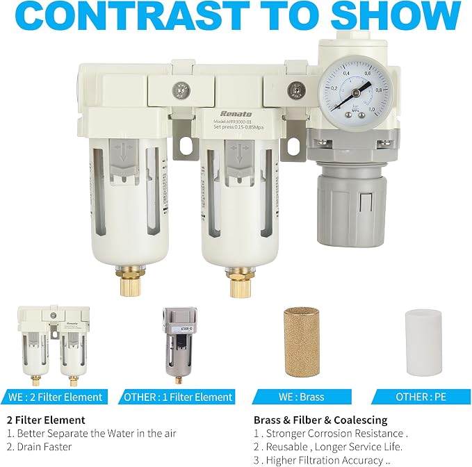 3/8" NPT Three Stage Air Drying System
