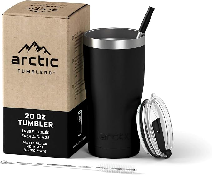 | 20 oz Matte Black Insulated Tumbler