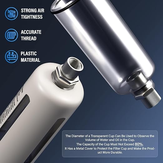 TAILONZ PNEUMATIC 0-150PSI 3/8 Inch NPT Grade 3 Stage Air Drying System