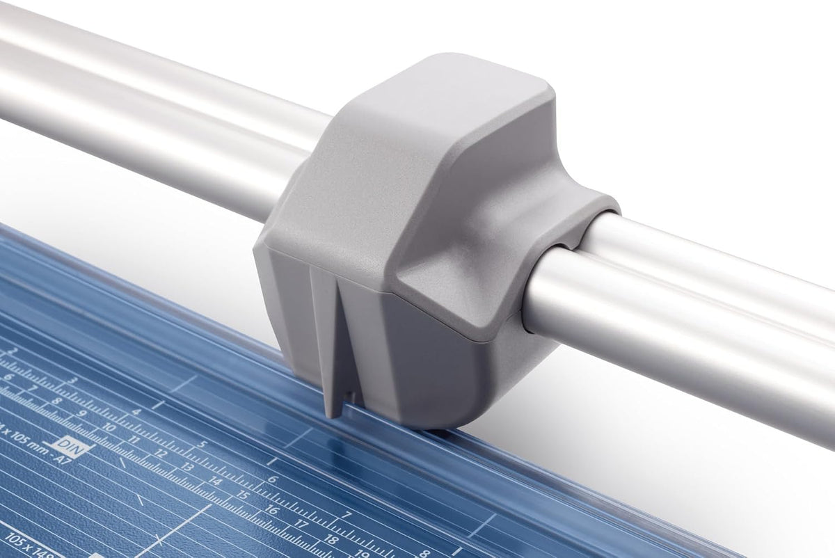Dahle 556 Professional Rotary Trimmer, 37" Cut Length, 14 Sheet Capacity, Self-Sharpening, Dual Guide Bar, Automatic Clamp, German Engineered Paper Cutter