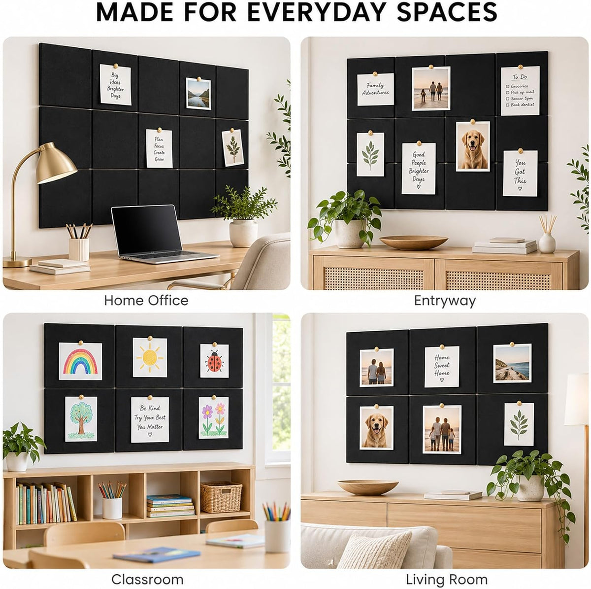Felt Bulletin Board & Cork Board Alternative 48" x 36"- 12 Pack