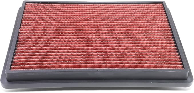 DNA Motoring AFPN-018-RD Clean Air Washable Drop In Panel Air Filter Enhance