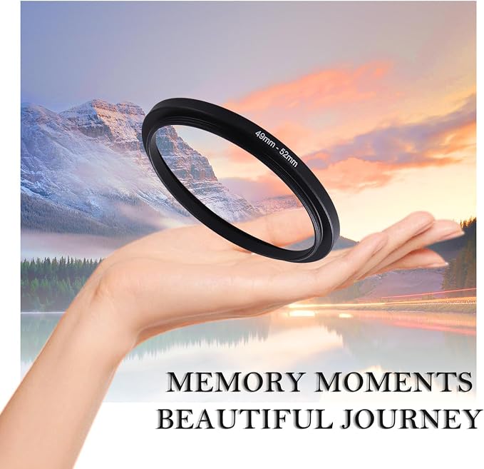 49-52mm Step-Up Ring Adapter, 49mm to 52mm Step Up Filter Ring