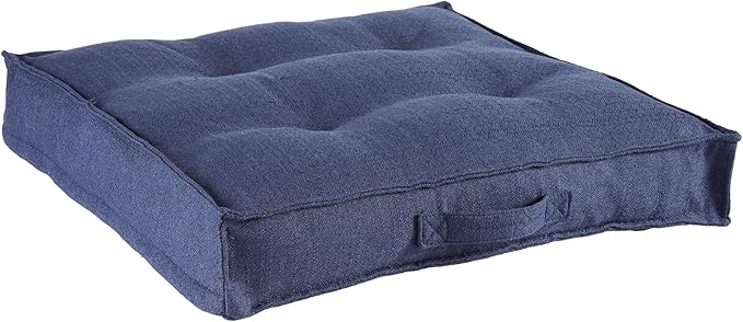South Pine Porch Mila Square Tufted Pillow Style Dog Bed, Cobalt, Large (40" x 40")