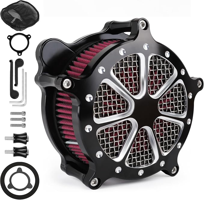 Harley M8 Air Filter, High-Flow Air Filter compatible