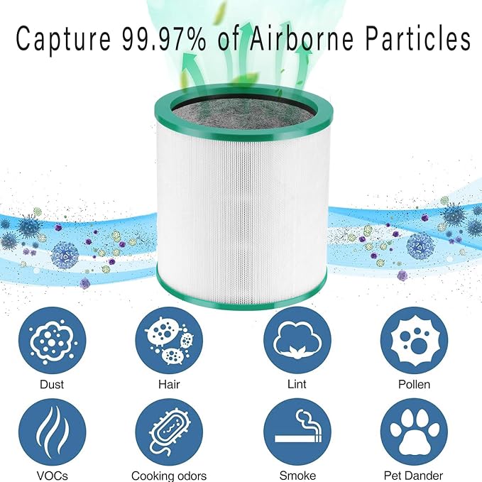 TP01 Ture HEPA 360° Glass Filter Replacement