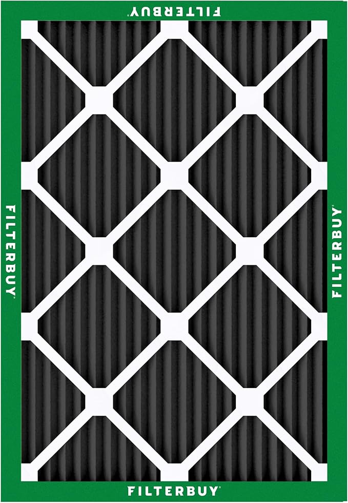 Filterbuy 16x18x1 Air Filter MERV 10 Odor & Allergy Defense