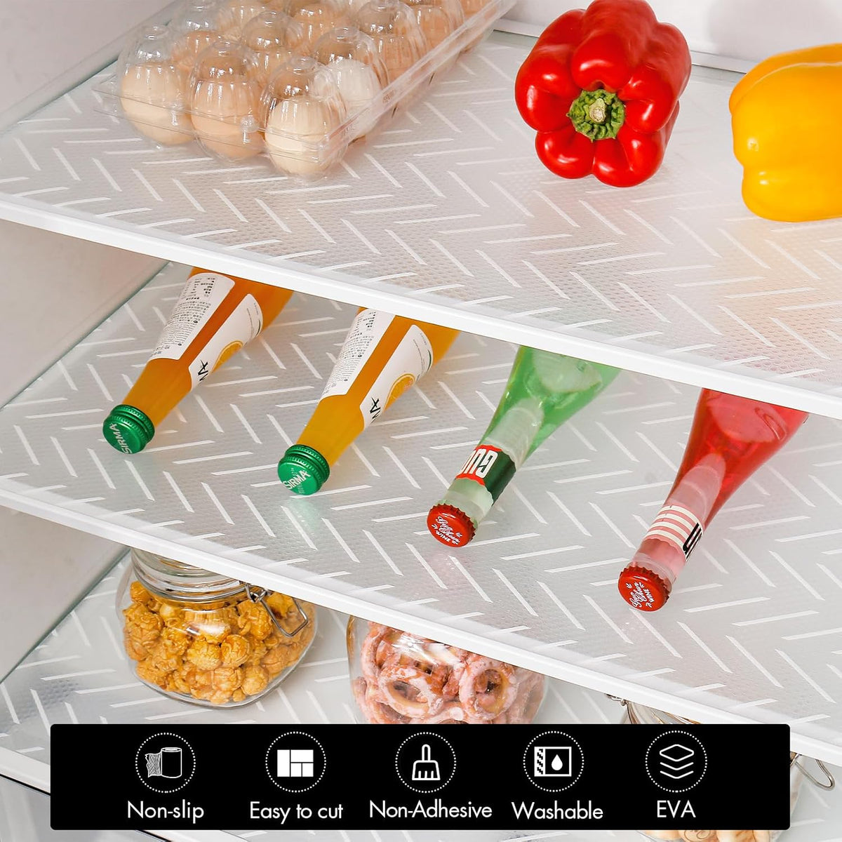 Cooyes Shelf and Drawer Liner for Kitchen Cabinets – Non-Adhesive