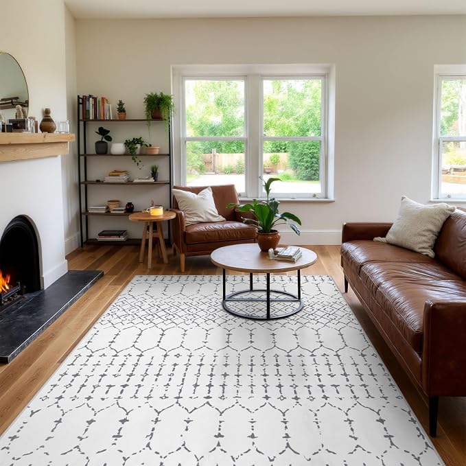 Lahome Moroccan 9x12 Washable Area Rug