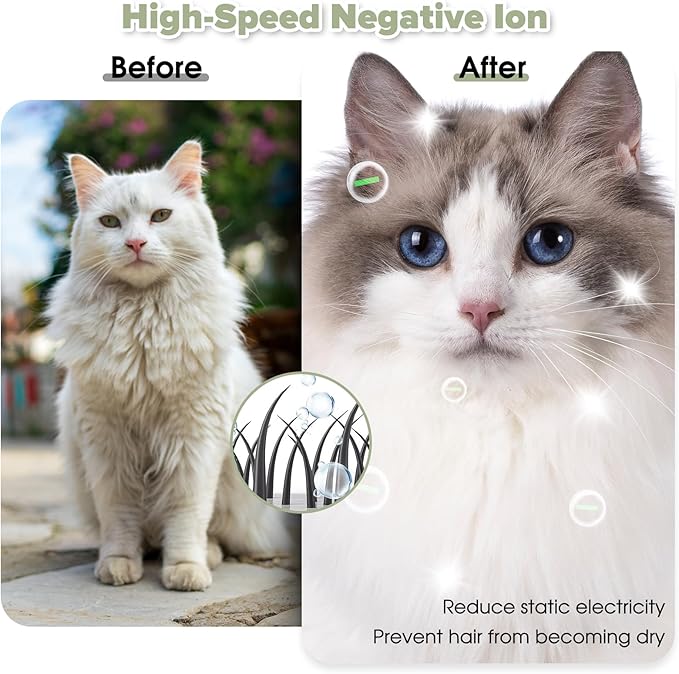 52L Automatic Pet Dryer Box with 5 Modes, Hands-Free Pet Grooming Dryer for Cats & Dogs, Adjustable Temperature & Wind Speed, Low Noise, Safety Features, Timer & Interior Light