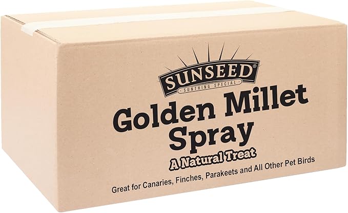 Sun Seed Company Bss10911 Small Bird Millet Spray Treats, 5-Pound