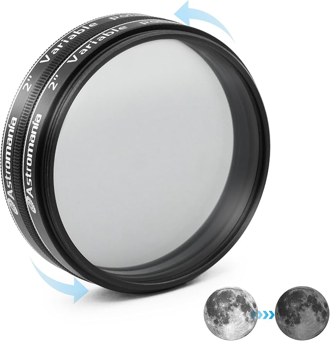 Astromania Telescope Filter, 2 Inch Variable Grey Polarizing Filter, Variable