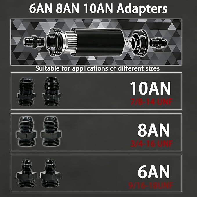 10 micron inline fuel filter
